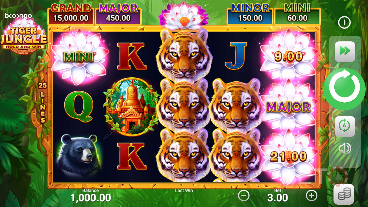 Pemain bisa mendapatkan 4 jackpot berbeda selama putaran Game Bonus dari slot ini