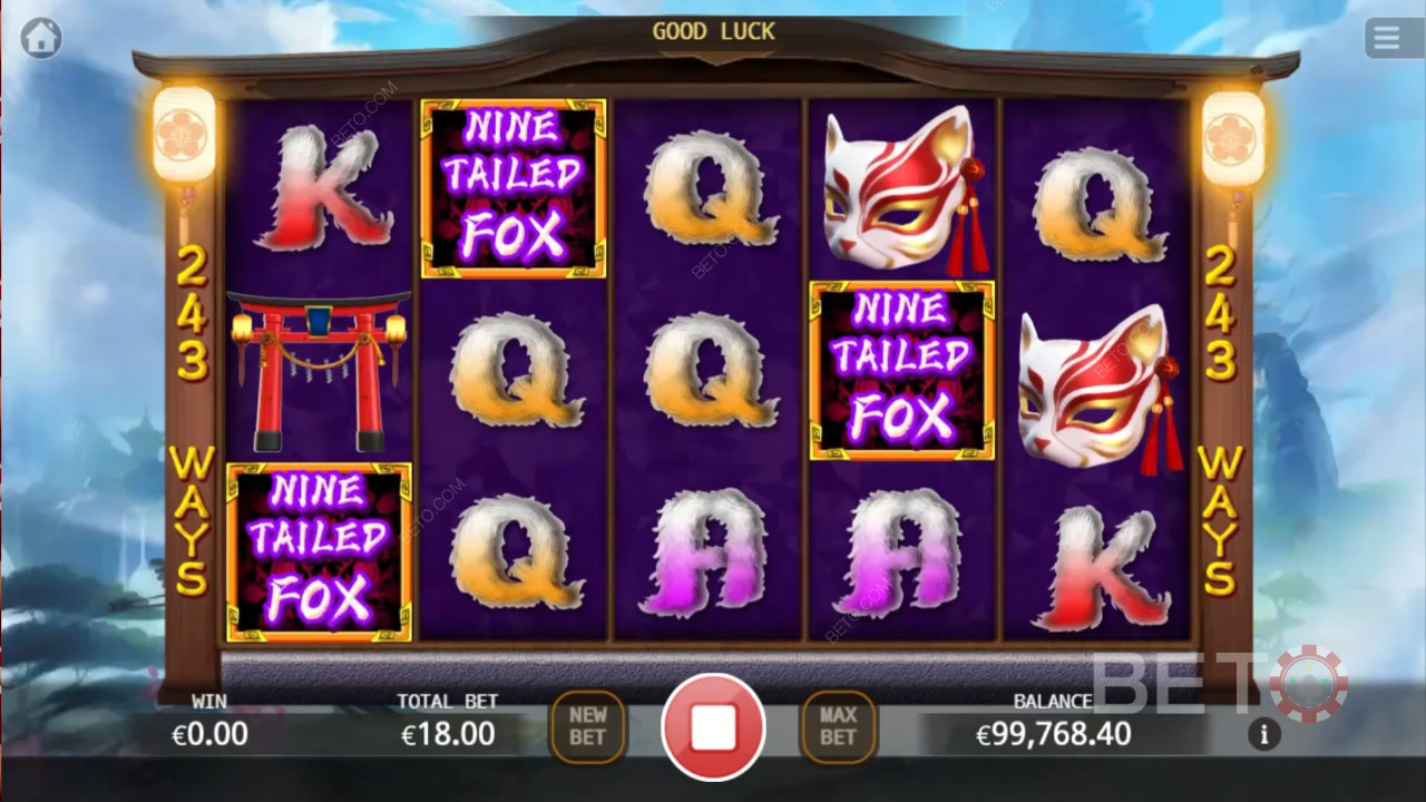 Ulasan Rubah Berekor Sembilan oleh BETO Slots