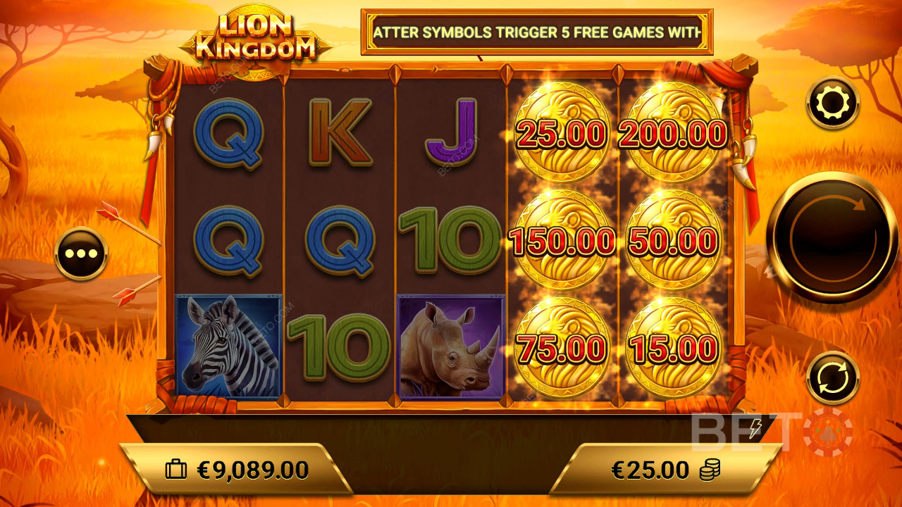 Ulasan Kerajaan Singa oleh BETO Slots