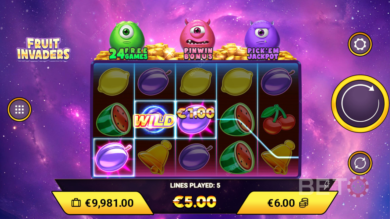 Cara Bermain Fruit Invaders dari Amigo Gaming