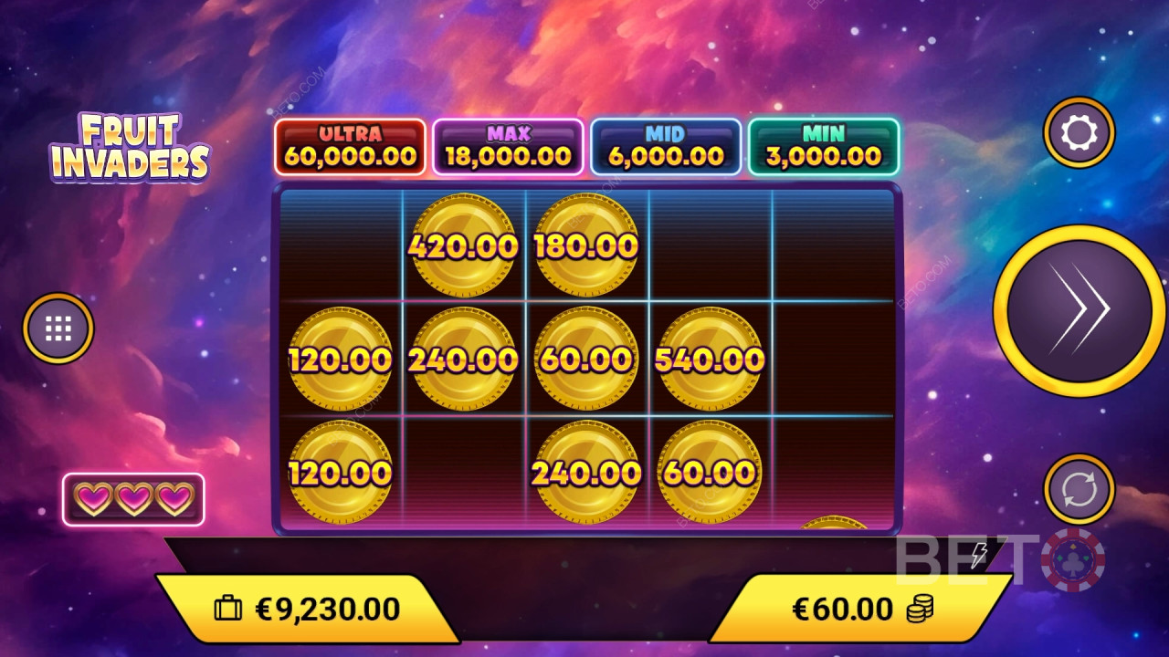 Fitur Bonus Dijelaskan dalam Fruit Invaders oleh Amigo Gaming
