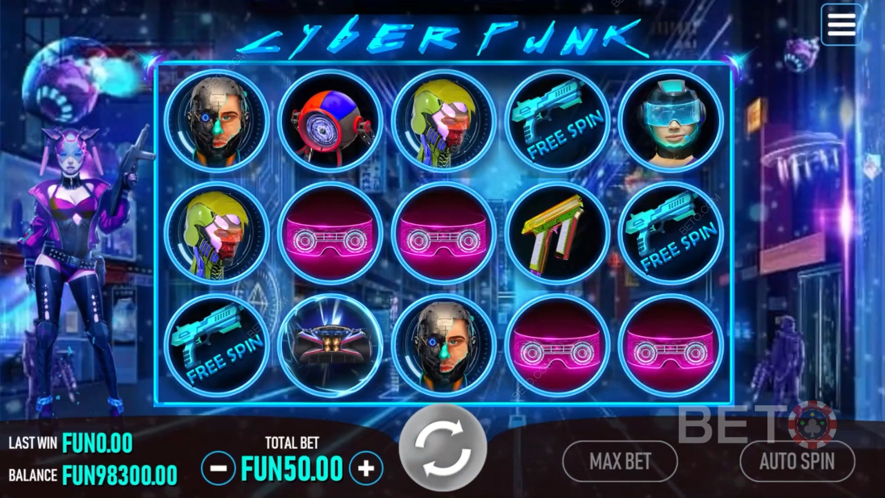 Ulasan Cyberpunk oleh BETO Slots