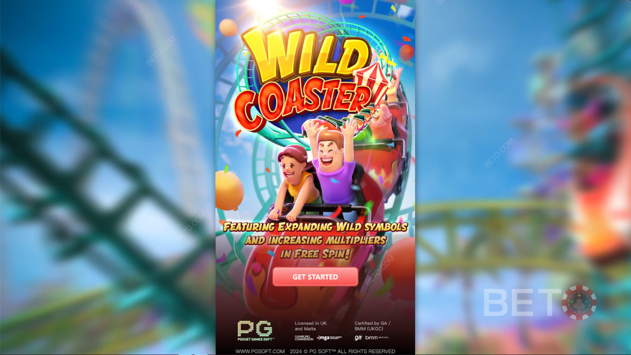 Menangkan 16,465x taruhan Anda di Slot Video Wild Coaster!