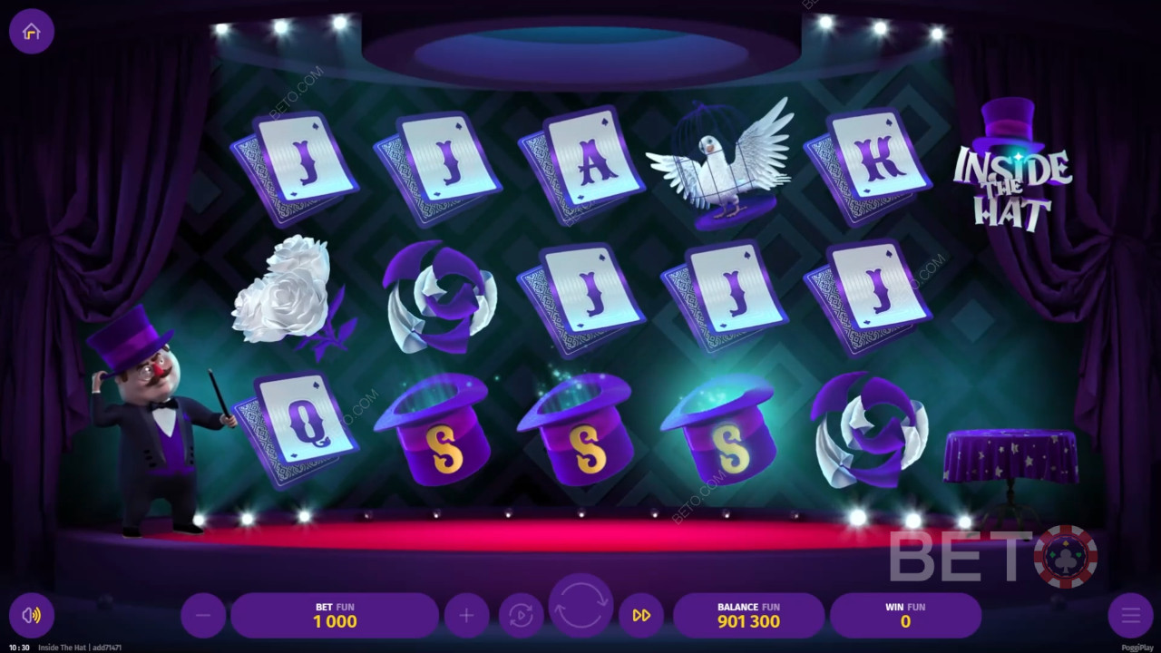 Ulasan Inside The Hat oleh BETO Slots