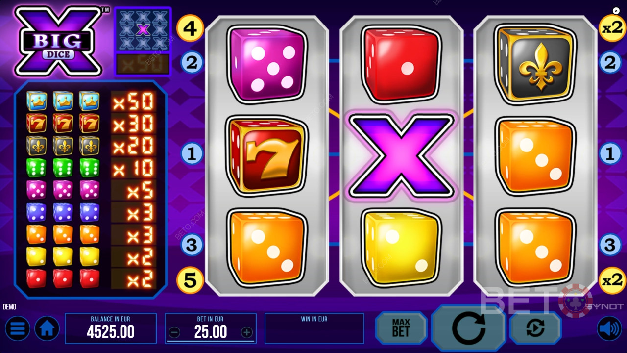 Big X Dice Main Gratis