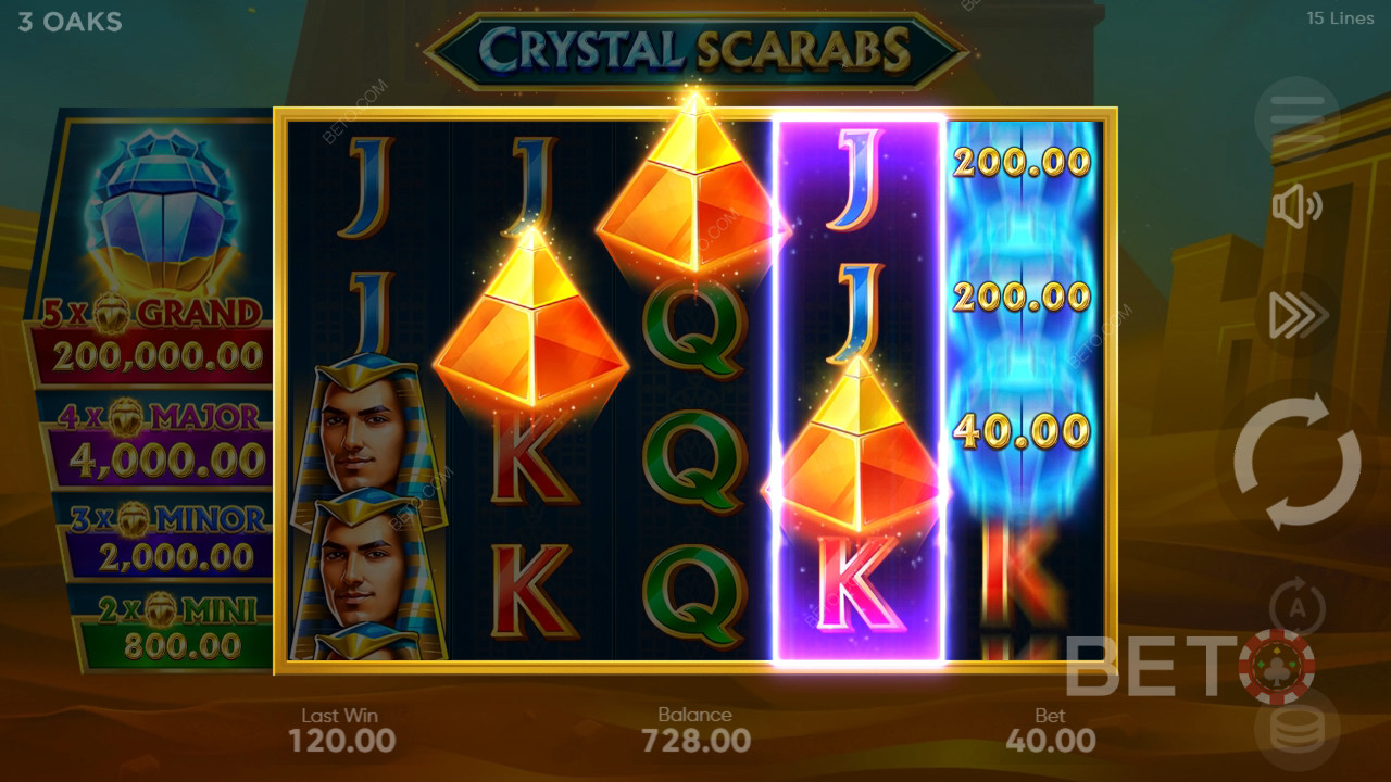 Ulasan Crystal Scarabs oleh BETO Slots