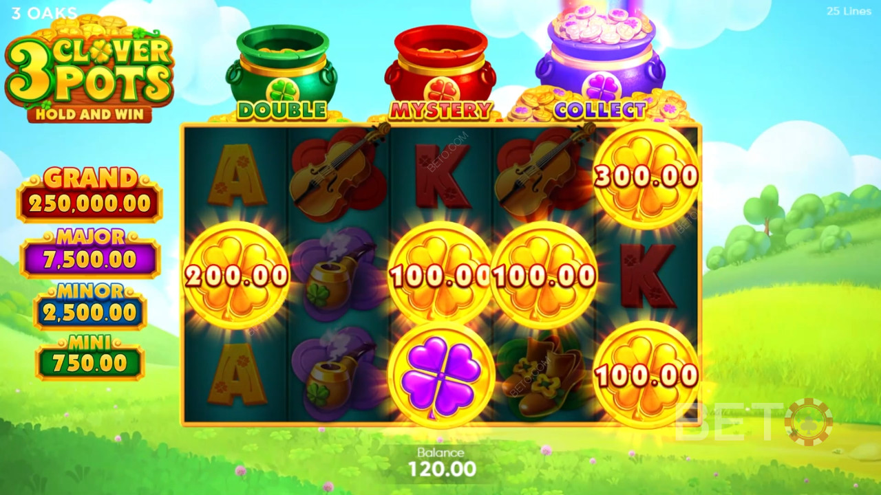 Ulasan 3 Clover Pots oleh BETO Slots
