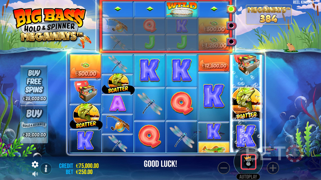 Big Bass Hold and Spinner Megaways Main Gratis