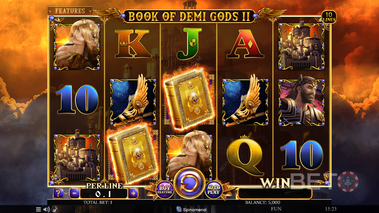 Slot Book of Demi Gods 2 dengan putaran gratis, Wilds, respins, dan beberapa fitur lainnya