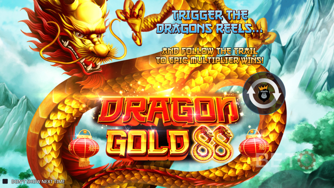 Menangkan 5,000x taruhan Anda di Slot Dragon Gold 88!