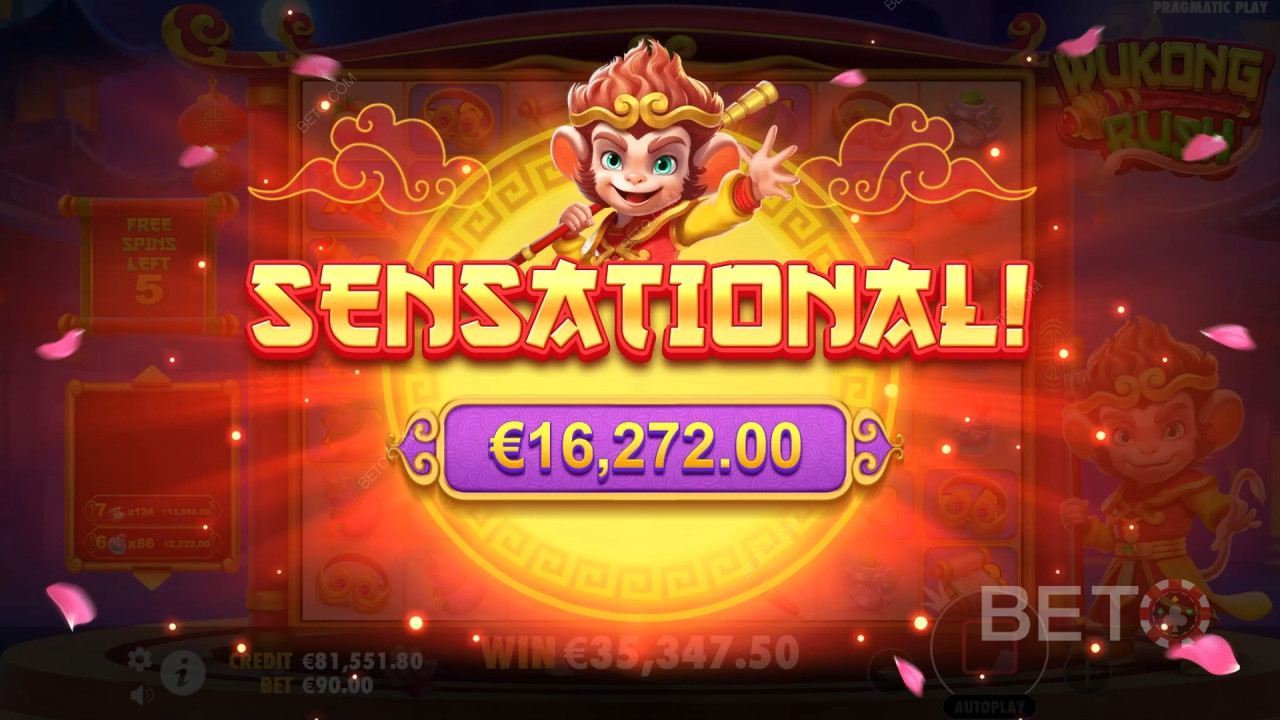 Ulasan Monkey King Rush oleh BETO Slots