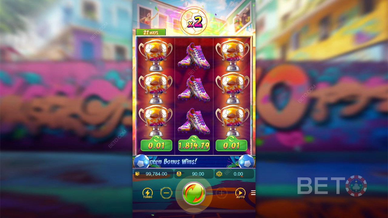 Menangkan 2,000 taruhan Anda di Slot Futebol Fever!