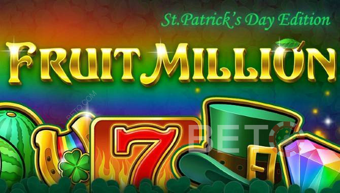 Fruit Million slot online dengan 8 skin berbeda - Edisi Hari St. Patricks