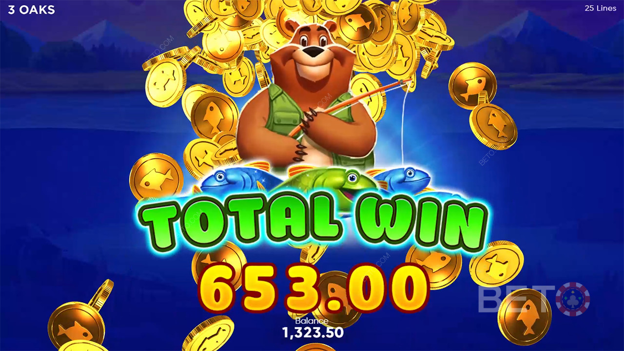 Menangkan 2,500x taruhan Anda di Slot Fishin 