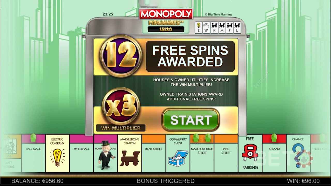 Fitur Spin Gratis dan Penguat lainnya di Monopoly Megaways