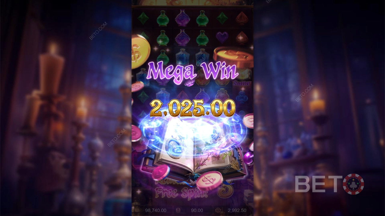 Menangkan 10,000x taruhan Anda di Slot Ramuan Mistik!