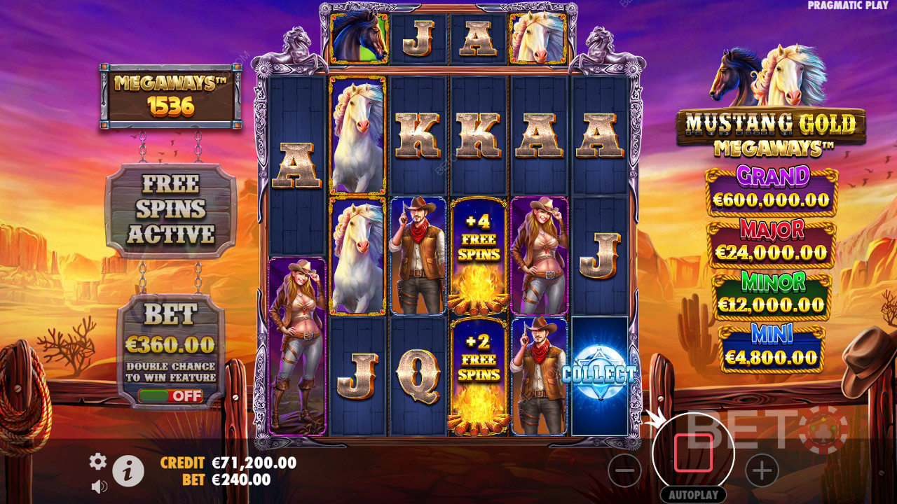 Mustang Gold Ulasan Megaways oleh BETO Slots