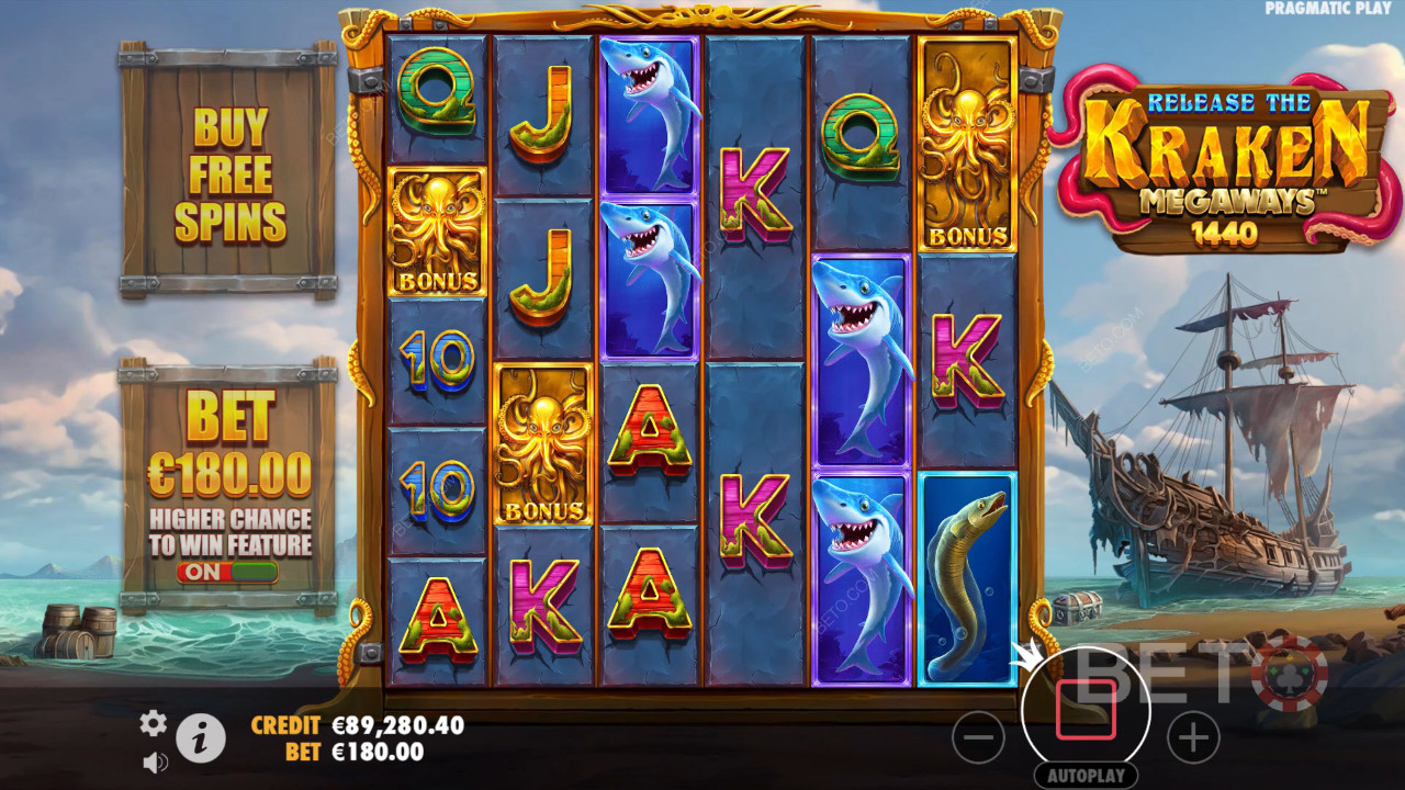 Release the Kraken Megaways Main Gratis