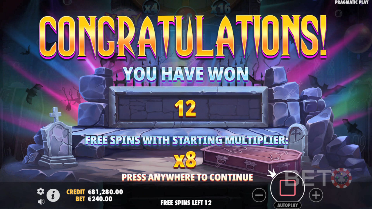 Menangkan 5,000x taruhan Anda di Slot Online Vampy Party!