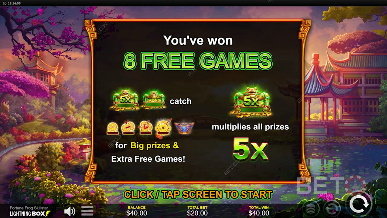 Menang Besar dengan permainan slot online Fortune Frog Skillstar - Kemenangan maksimum 4,672x dari taruhan Anda