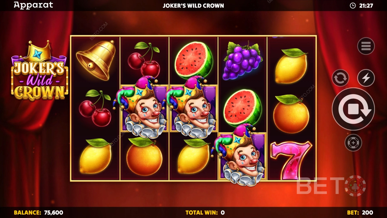 Ulasan Mahkota Liar Joker oleh BETO Slots