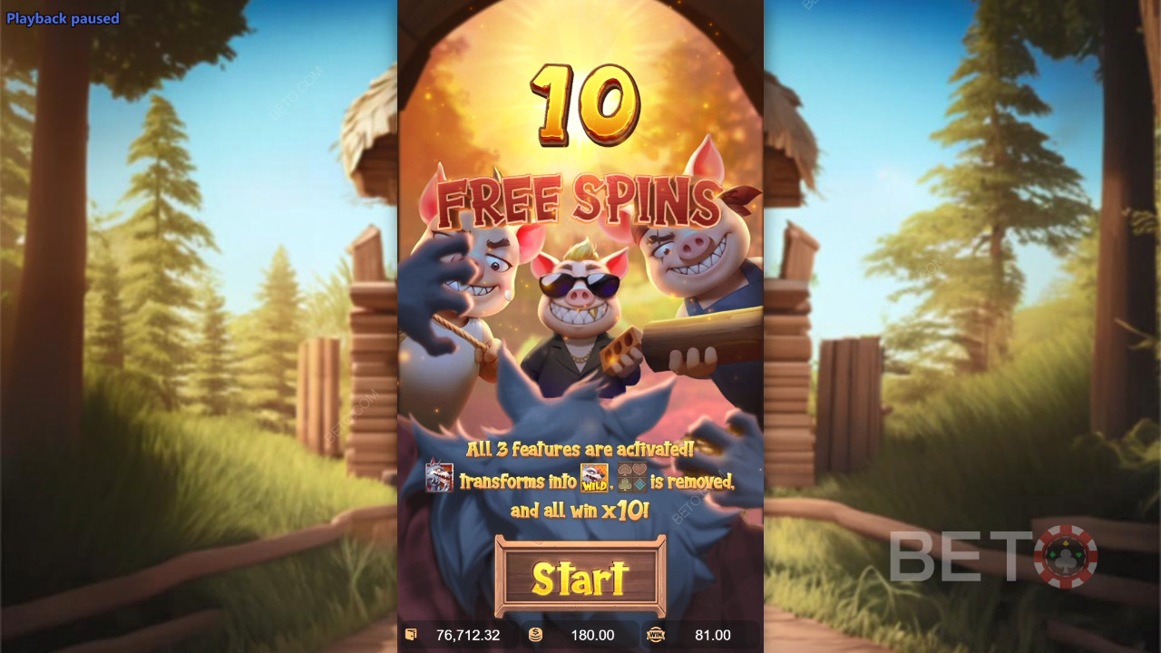 Fitur Bonus Dijelaskan di Three Crazy Piggies oleh PG Soft