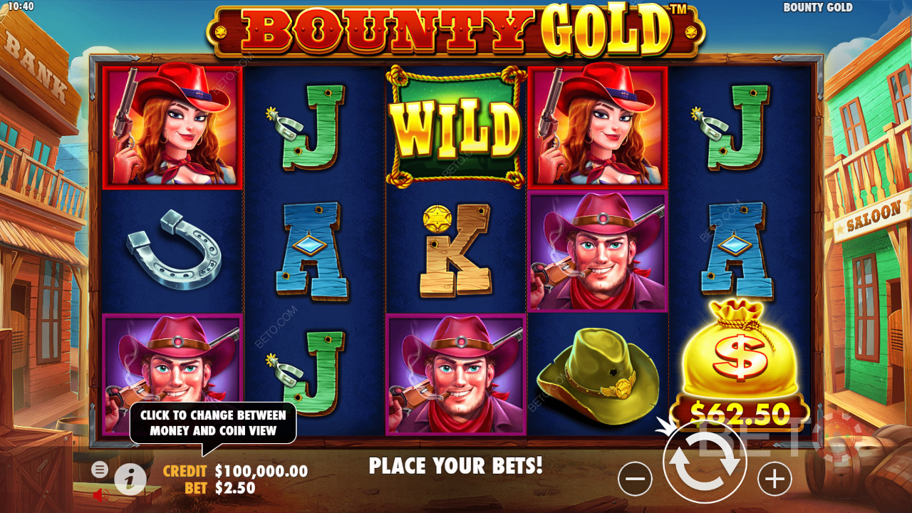 Bounty Gold menghasilkan 25 paylines