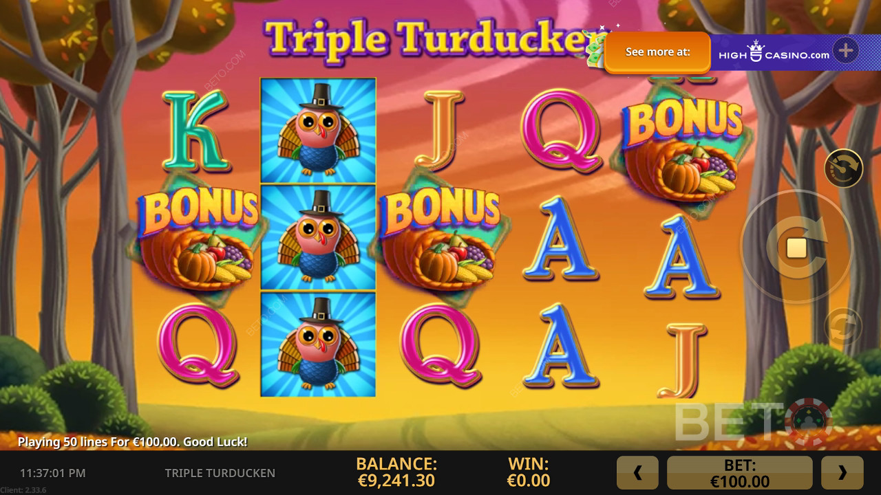 Ulasan Triple Turducken oleh BETO Slots