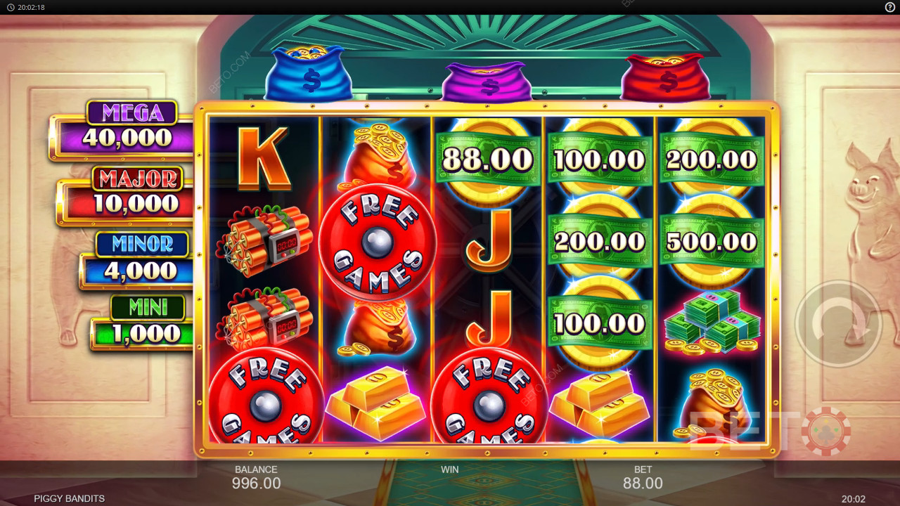 Ulasan Piggy Bandits oleh BETO Slots
