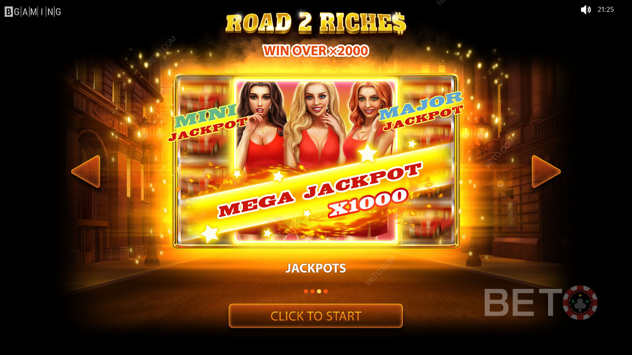 Mega Jackpot Road 2 Riches senilai 1.000x lipat
