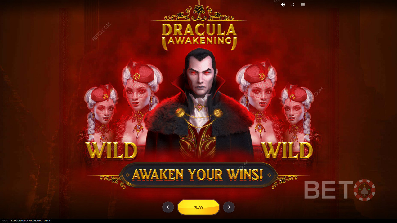 Rasakan kekuatan Dracula di slot online Dracula Awakening