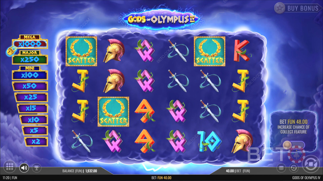Ulasan Gods of Olympus IV oleh BETO Slots