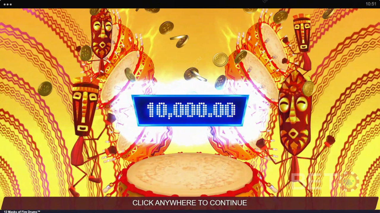 Fitur Bonus Dijelaskan dalam 12 Topeng Drum Api oleh Gameburger Studios