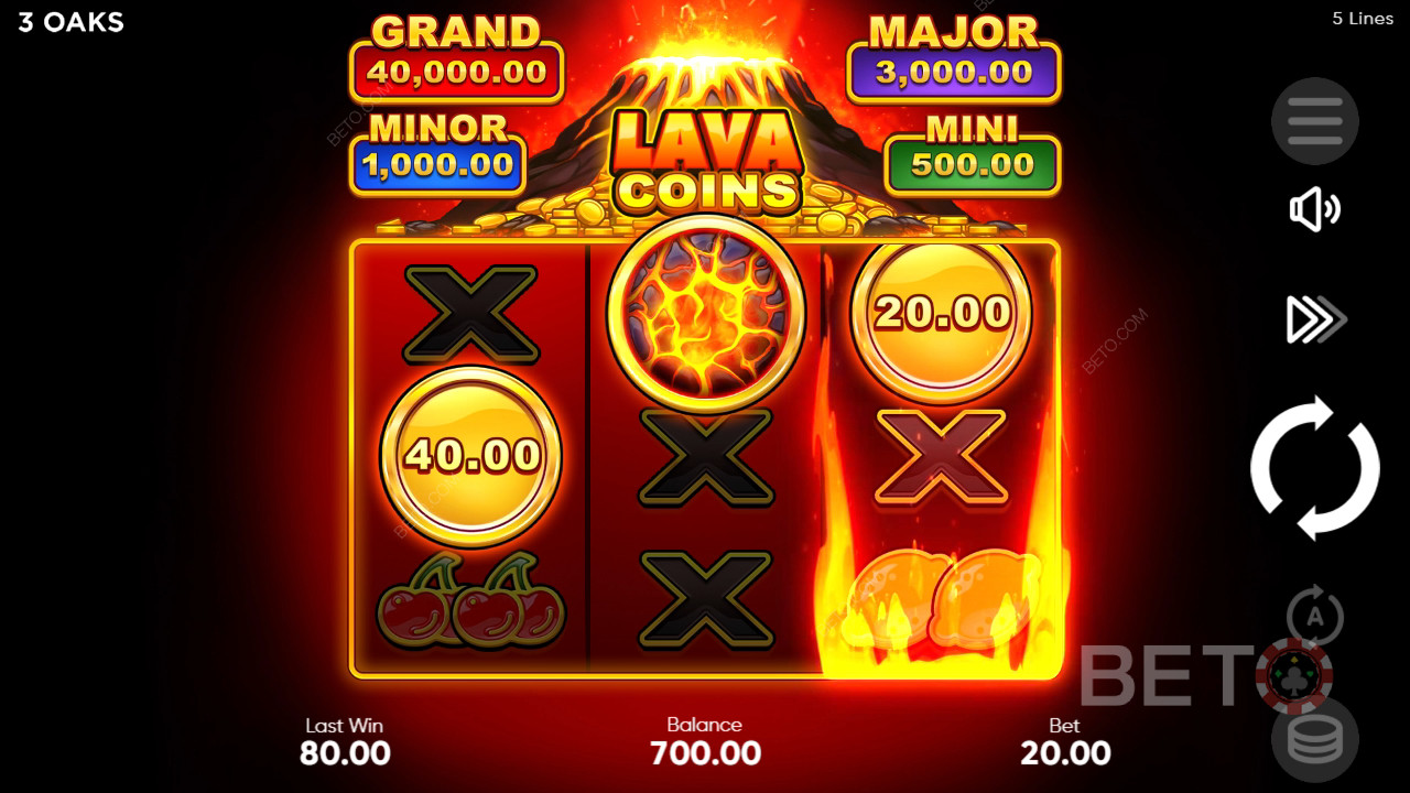 Ulasan Koin Lava oleh BETO Slots