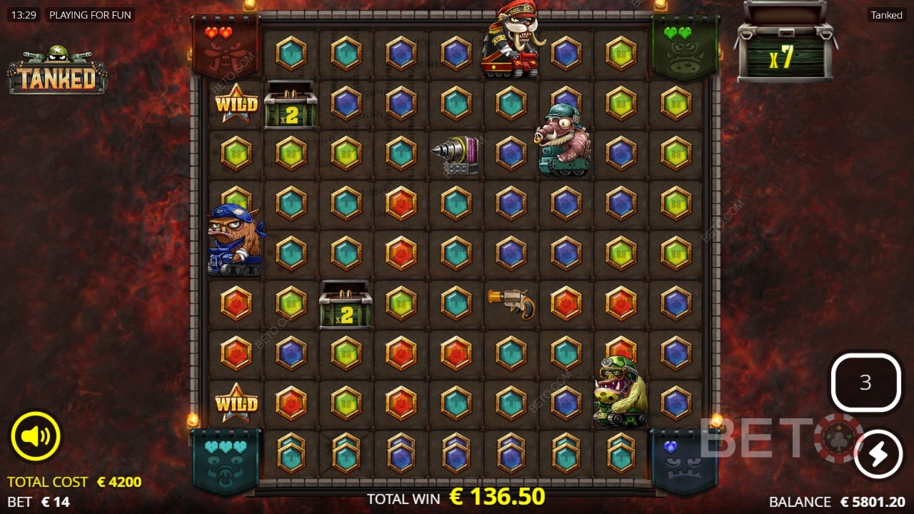 Menangkan 25,000x taruhan Anda di Mesin Slot Tanked!