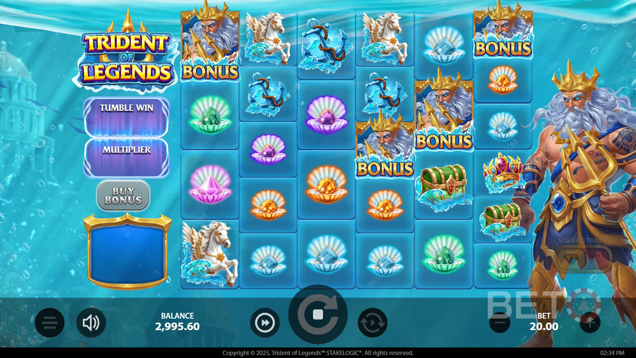 Ulasan Trident of Legends oleh BETO Slots
