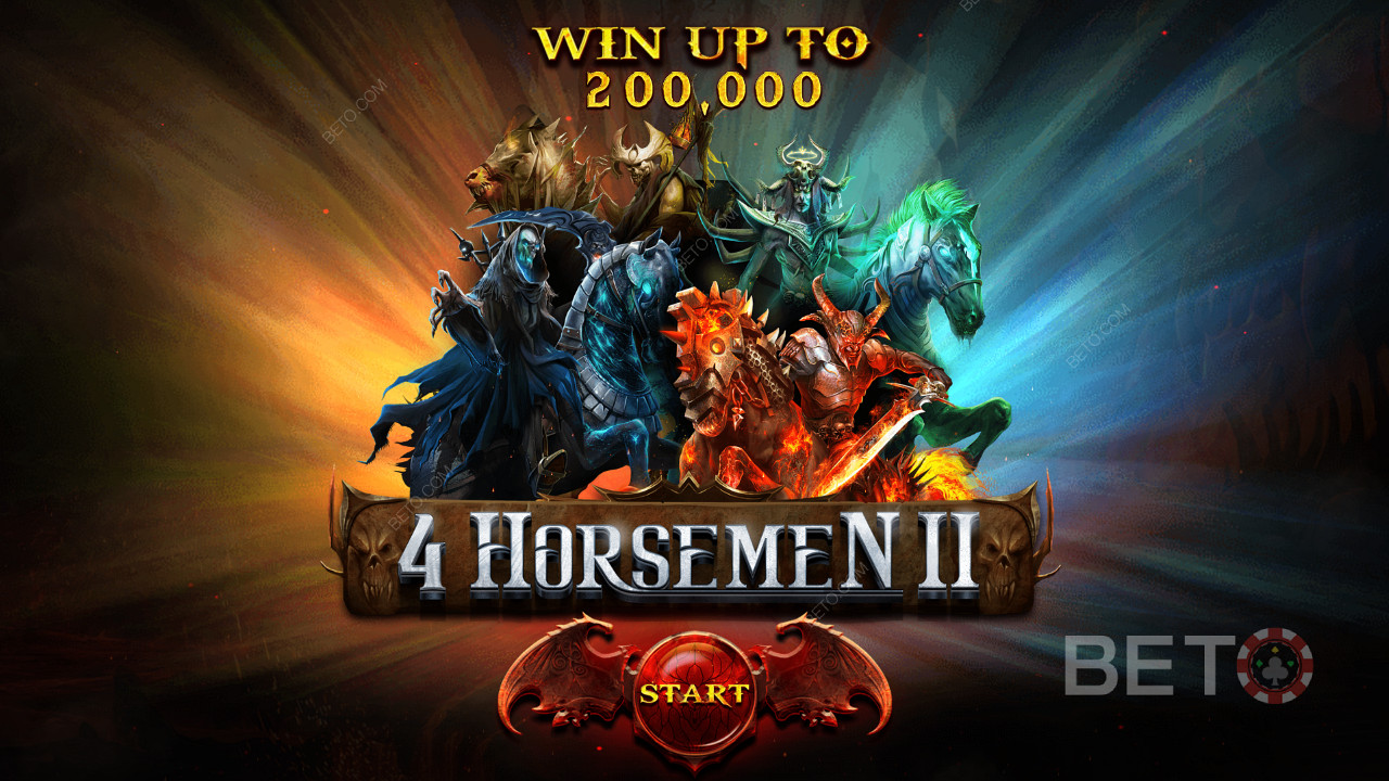 Tunggangi kuda-kuda kemuliaan di dunia terkutuk dari slot 4 Horsemen 2
