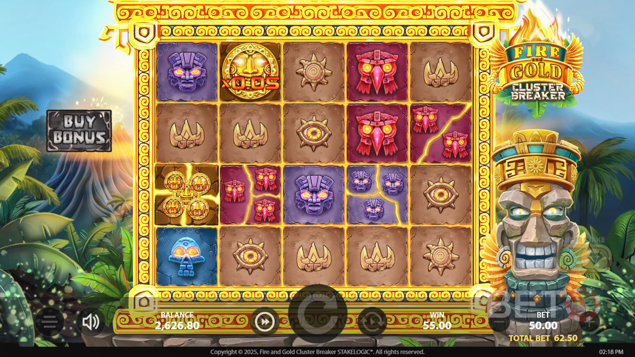 Fire and Gold Cluster Breaker Main Gratis