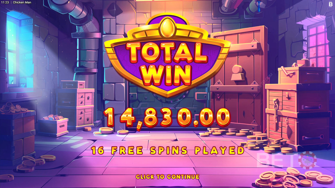 Menangkan 12,500x taruhan Anda di Slot Online Chicken Man!