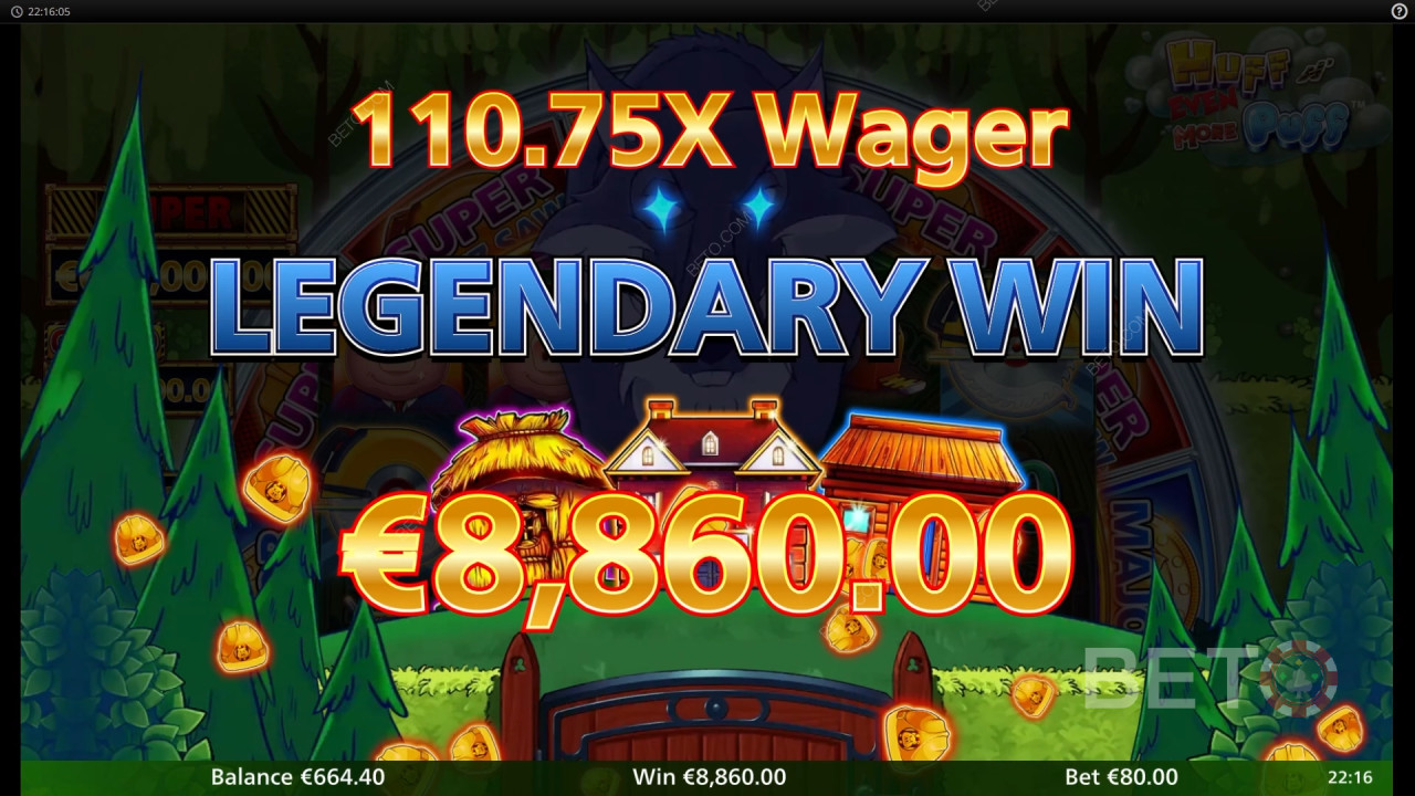Menangkan 7,500x taruhan Anda di Mesin Slot Huff N