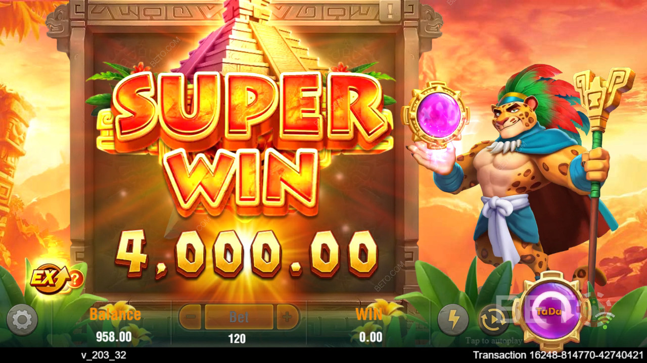 Menangkan 4,500x taruhan Anda di Slot Video Lucky Jaguar!