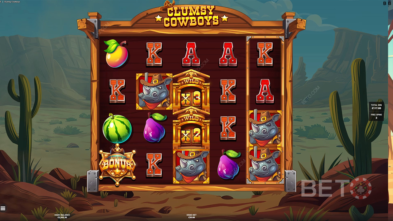 Ulasan Koboi Canggung oleh BETO Slots