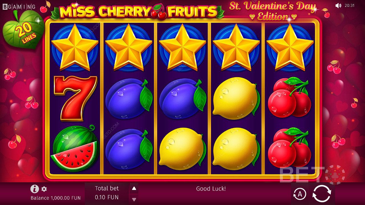 Desain permainan hibrida dalam Miss Cherry Fruits