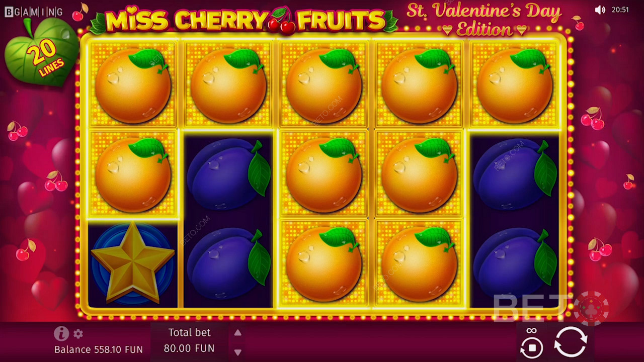 Banyak Simbol Oranye di Slot Miss Cherry Fruits