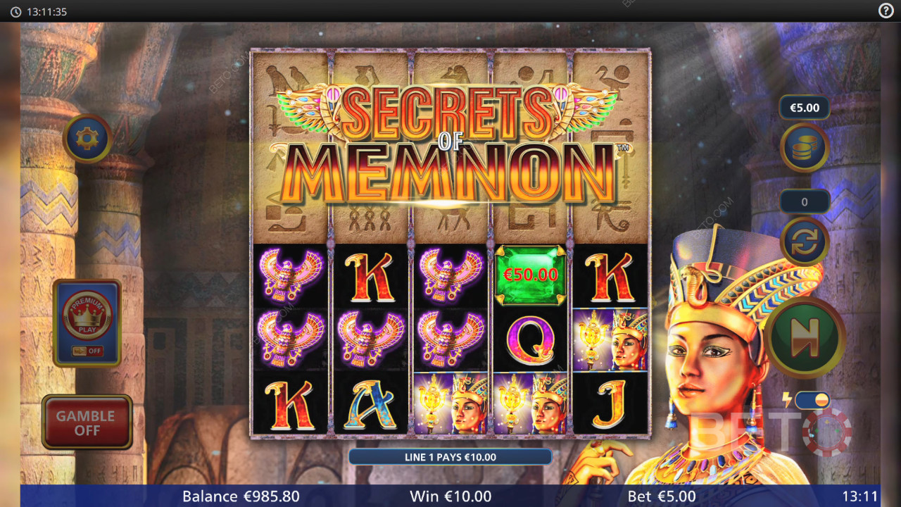 Secrets of Memnon Main Gratis