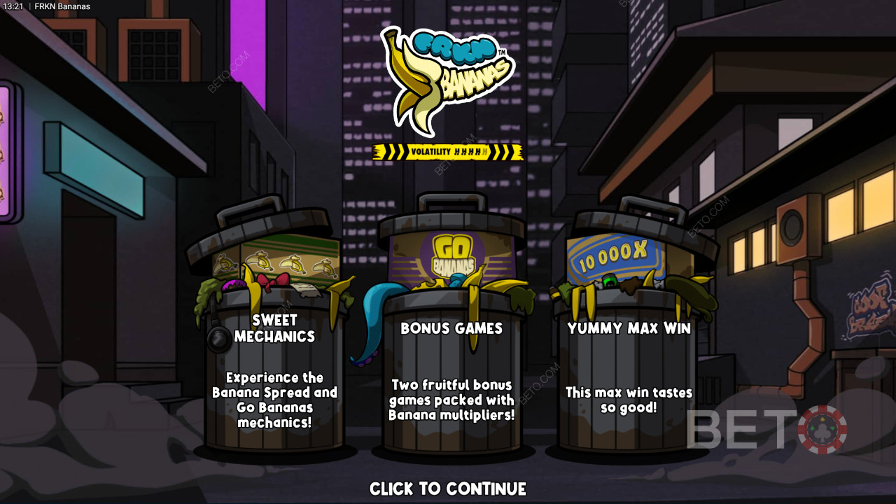 Tema & Desain: Zany Banana Adventure
