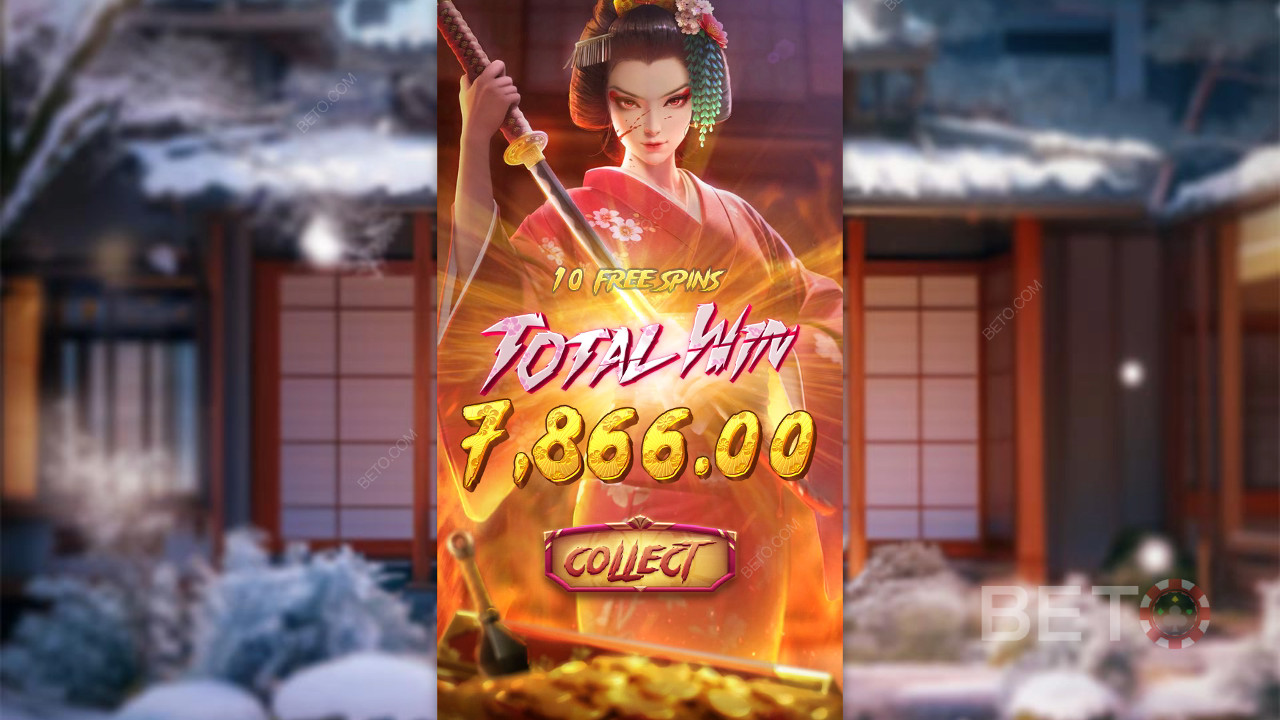 Menangkan 5,000x taruhan Anda di Slot Online Geisha