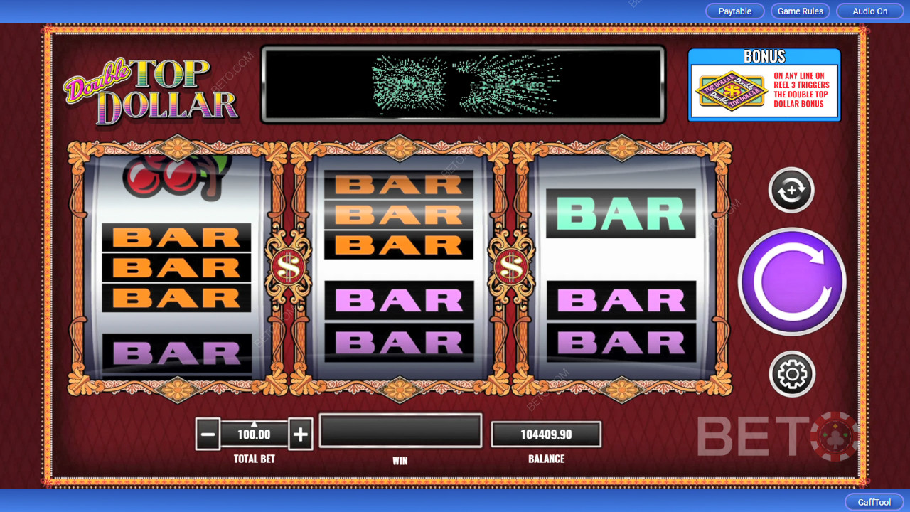 Ulasan Double Top Dollar oleh BETO Slots