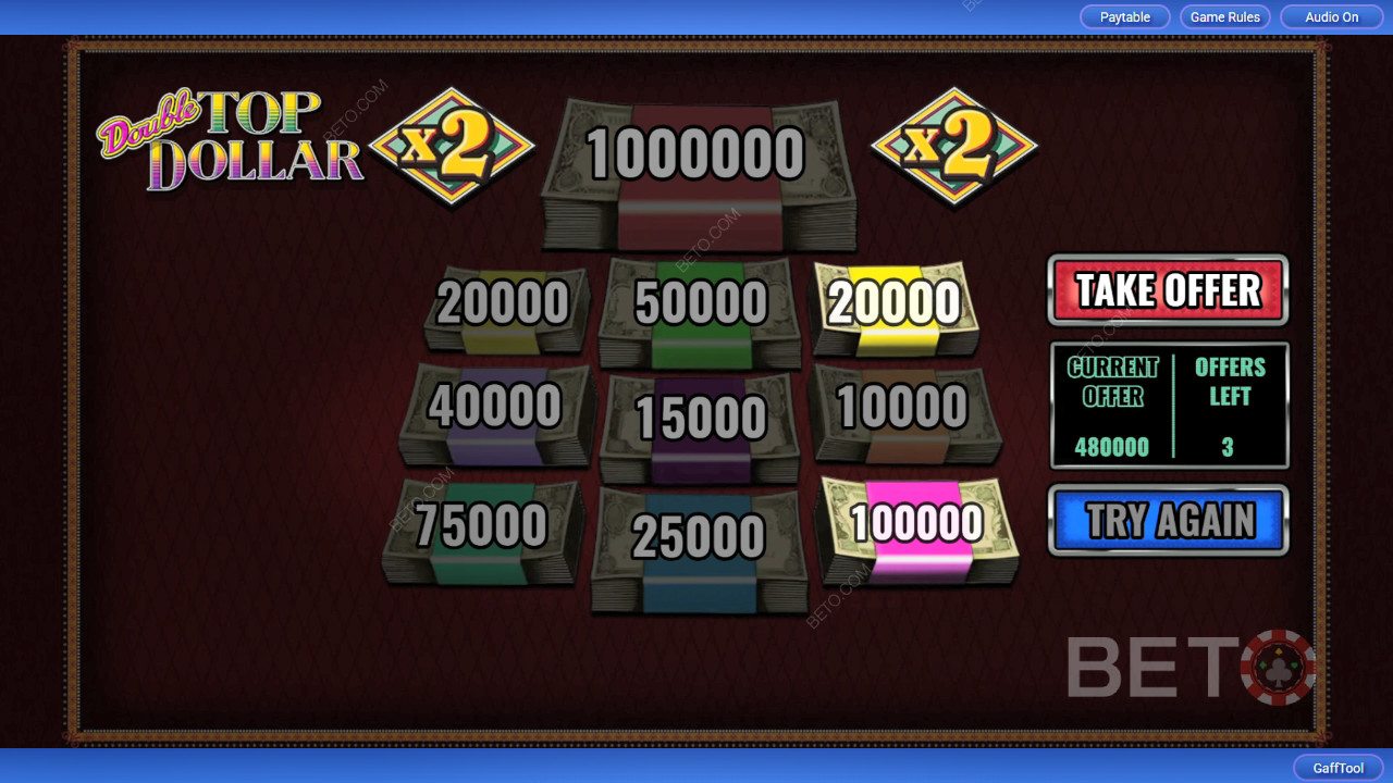 Menangkan 4,000x taruhan Anda di Mesin Slot Double Top Dollar!