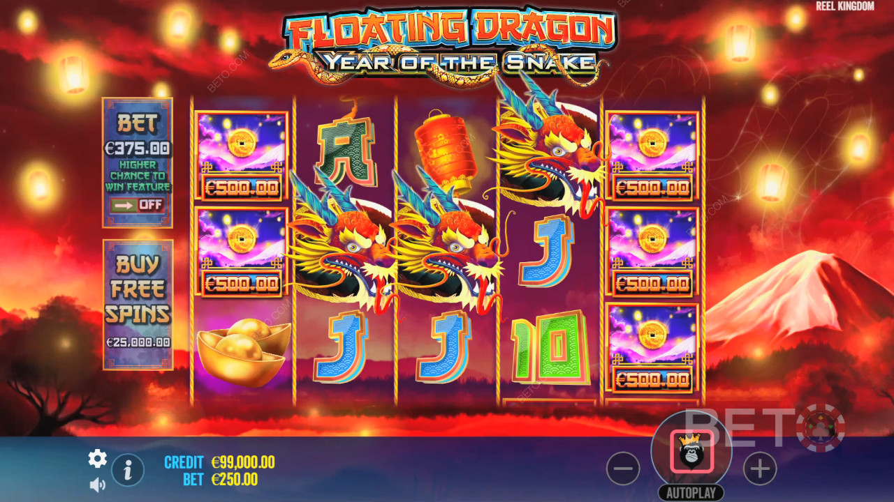 Floating Dragon Ulasan Tahun Ular oleh BETO Slots